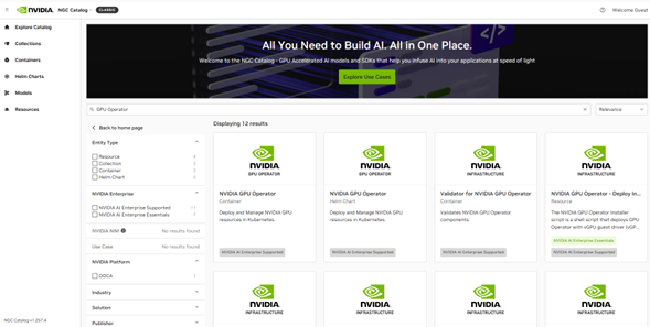 NVIDIA NGC Catalogのイメージ画像